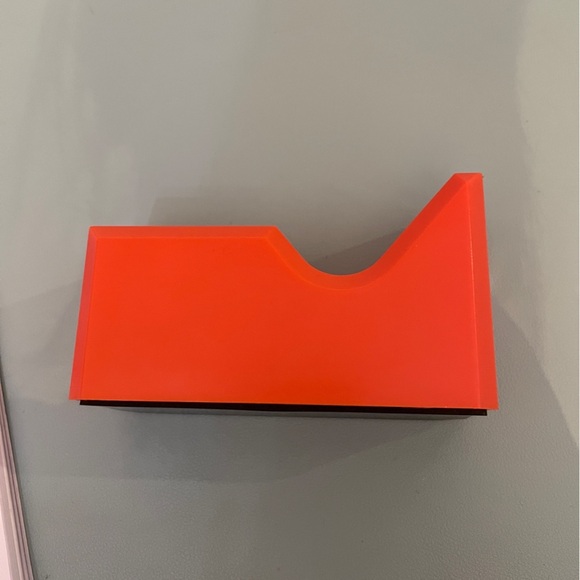 Colorful orange Tape Dispenser for Desk Office Home Decor Like New Boho - Picture 5 of 6